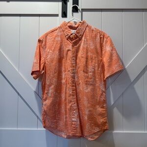 Sonoma Men's Coral Short Sleeve Shirt Button Up